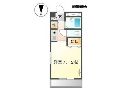 フォルテ・フェルマータ(1K/3階)の間取り写真