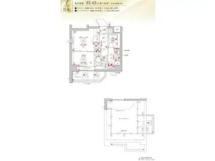 LEA横濱天王町駅前通(1DK/4階)の間取り写真