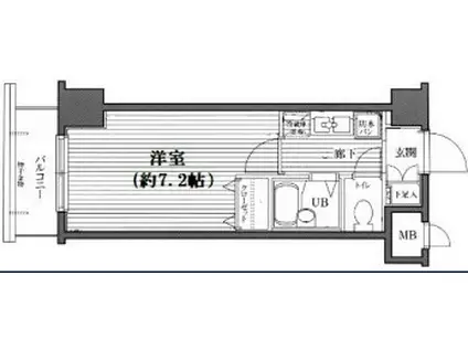 ガラ・ステージ国分寺(1K/9階)の間取り写真