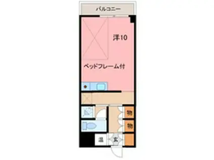 BLU MARINO(1DK/3階)の間取り写真