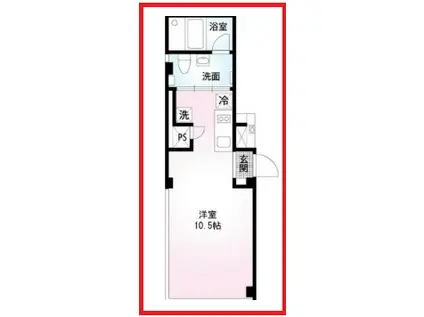 エス8エーピー(ワンルーム/2階)の間取り写真