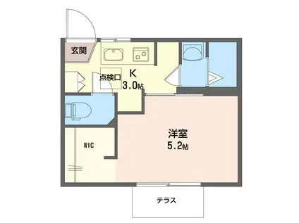 キャピトル中野(1K/1階)の間取り写真
