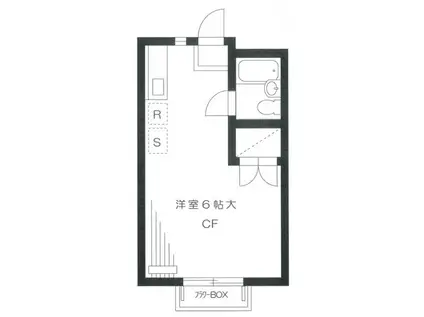 メゾン井上(ワンルーム/2階)の間取り写真