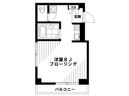 BUNCHHOU HOUSE(1K/3階)の間取り写真