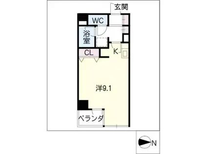 アーバン・ウッズ(ワンルーム/5階)の間取り写真