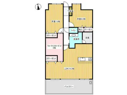ポレスターステーションシティ城山(2SLDK/15階)の間取り写真