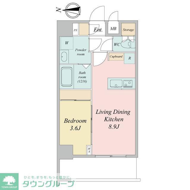 LIME RESIDENCE KAWAGUCHI イースト(1LDK/7階)の間取り写真