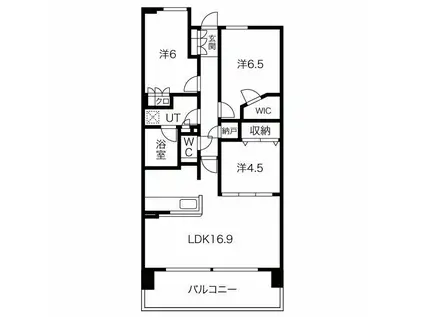 ザ・青葉通レジデンス(3LDK/20階)の間取り写真