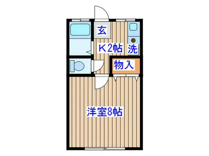 メゾンドMAYU(1K/1階)の間取り写真