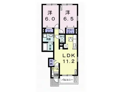 スカイグランデ津田沼(3LDK/4階)の間取り写真
