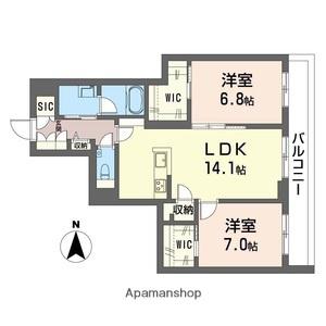 デア グランツ(2LDK/2階)の間取り写真