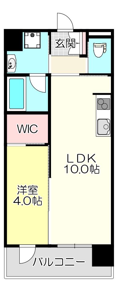 グランドゥーエ永和駅前(1LDK/8階)の間取り写真