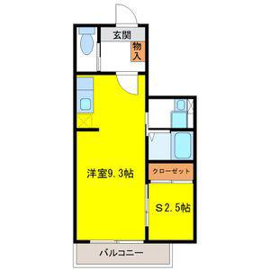 MONTER(1LDK/1階)の間取り写真