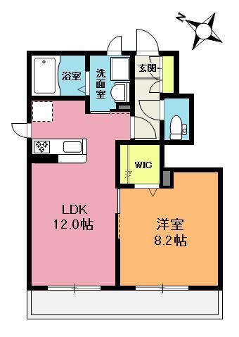 セルディーナ A(1LDK/1階)の間取り写真