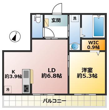 スレイベル井の頭(1LDK/2階)の間取り写真