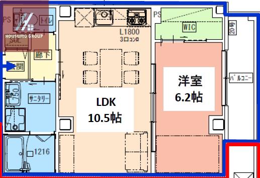 紀州PLACETAMATSUKURI(1LDK/3階)の間取り写真