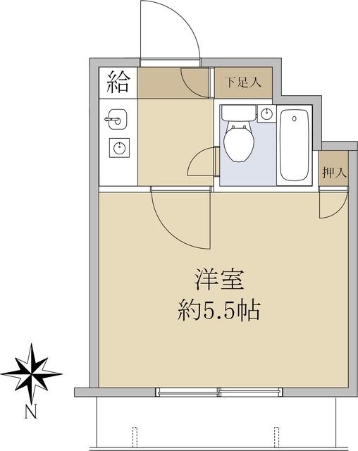 TNビル(ワンルーム/4階)の間取り写真