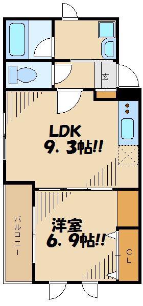 クオリア桜上水(1LDK/4階)の間取り写真