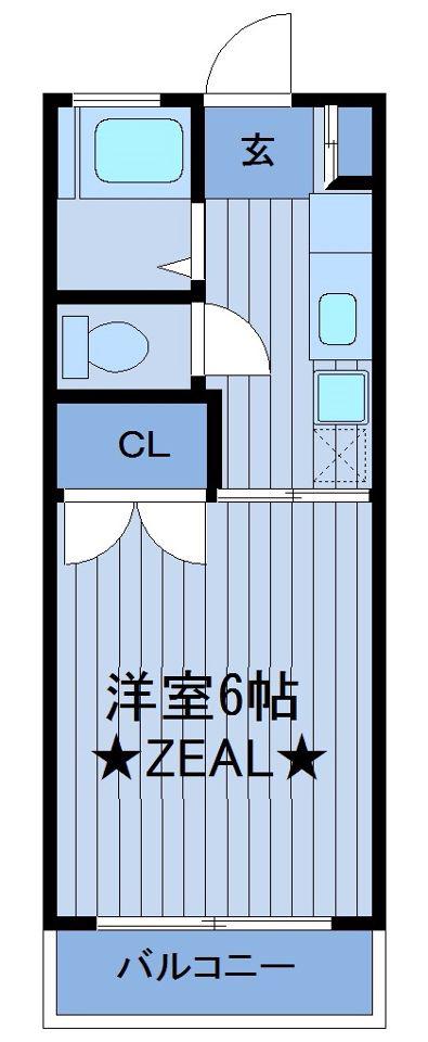 第3三池ビル(1K/1階)の間取り写真
