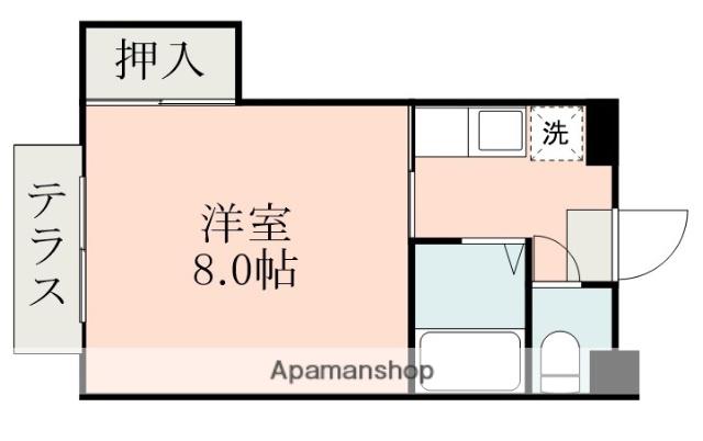 居川ビル(1K/1階)の間取り写真