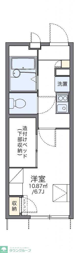 レオパレスセレーヌ新高円寺(1K/1階)の間取り写真