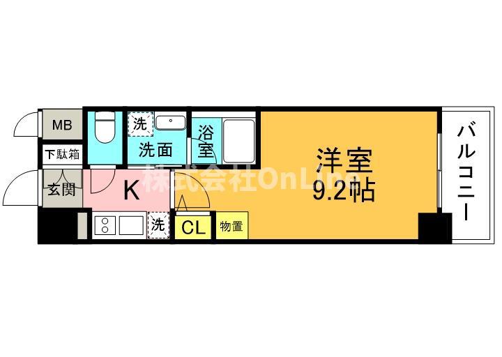 セイワパレス深江南(1K/6階)の間取り写真