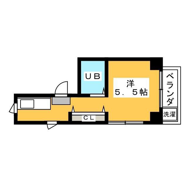西武多摩湖線 一橋学園駅 徒歩4分 4階建 築25年(ワンルーム/4階)の間取り写真