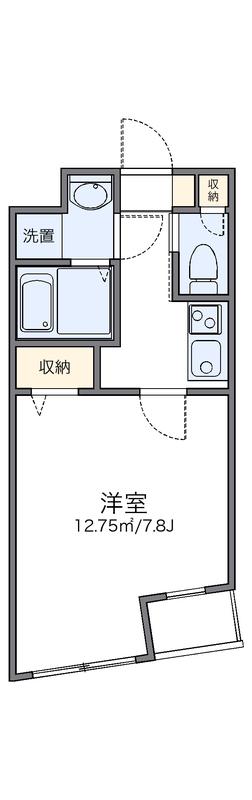 レオパレスエクセルカーサ平和台(1K/2階)の間取り写真