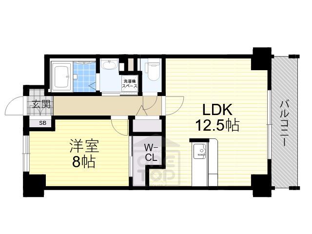 ELEMENTARY PLACE(1LDK/7階)の間取り写真