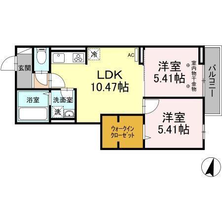 PRECIOUS II(2LDK/3階)の間取り写真