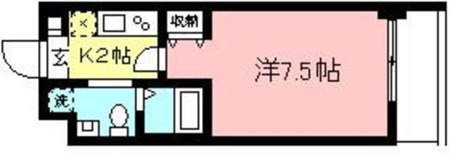 NS COURT 139(1K/1階)の間取り写真