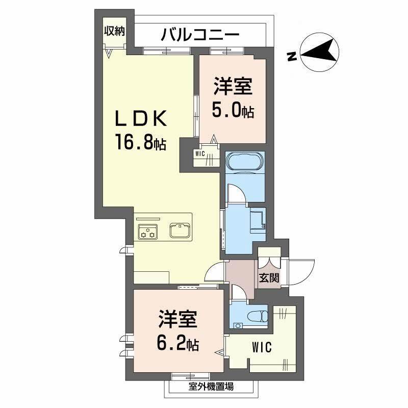 FORENA(2LDK/4階)の間取り写真