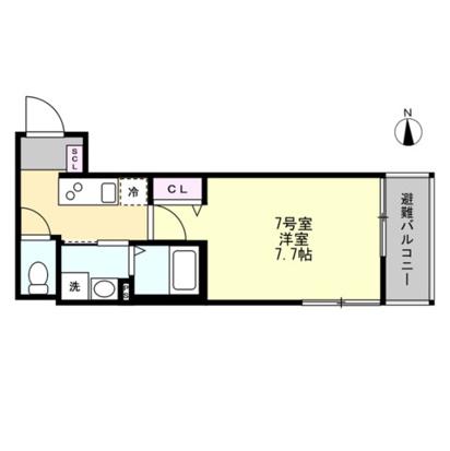 FELICE元住吉(1K/2階)の間取り写真