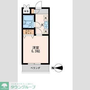 品川中延ステーションレジデンス(1K/4階)の間取り写真