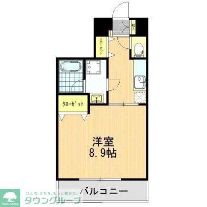 サンフラワーフィル(1K/4階)の間取り写真