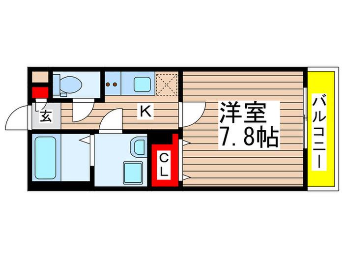 リブリ・OHNO(1K/1階)の間取り写真