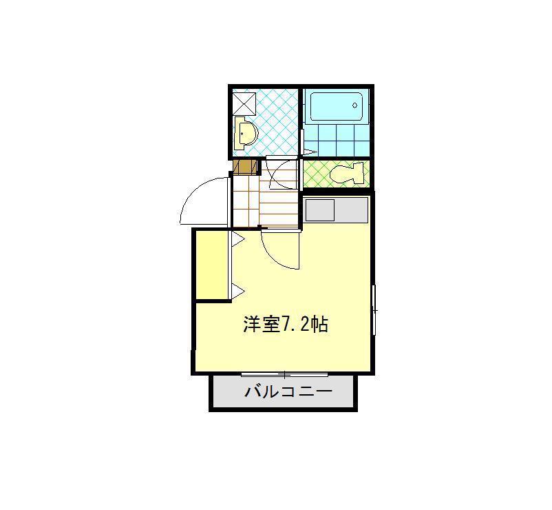 エメロードWADA NO.1(ワンルーム/2階)の間取り写真