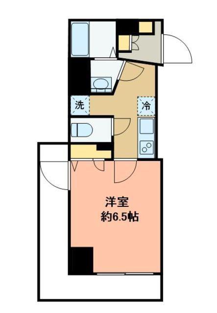 REGALIZ北千住(1K/6階)の間取り写真