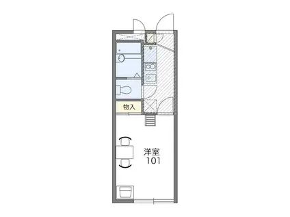レオパレスファーレ・カサハラ(1K/2階)の間取り写真