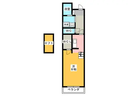GRACE COURT SHIZUOKA(ワンルーム/4階)の間取り写真