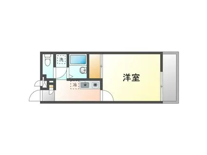 レオネクストアウル(1K/2階)の間取り写真