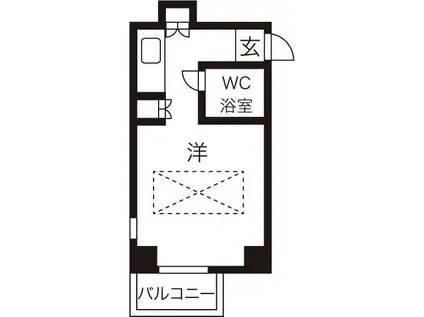 CUBE南塚口III(ワンルーム/4階)の間取り写真