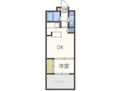 エステート・モア・天神サクセス(1LDK/9階)の間取り写真
