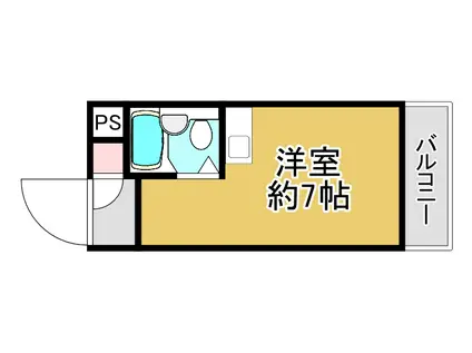 朝日プラザ堺東(ワンルーム/4階)の間取り写真