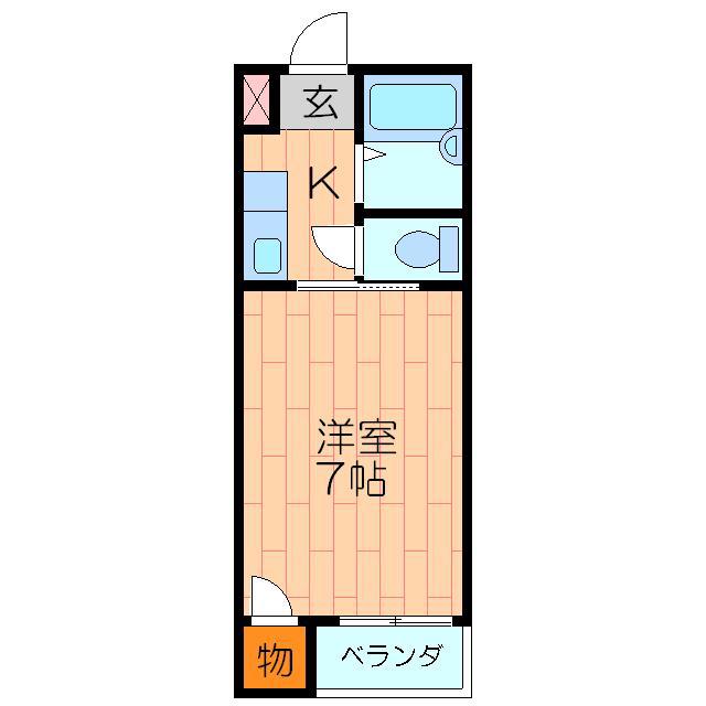 プレアール大池(1K/3階)の間取り写真