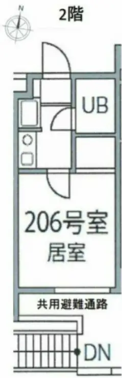 アーバンハイツ大岡山 2階階 間取り