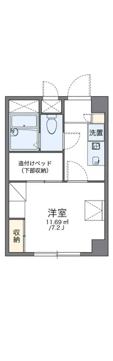 レオパレス御代の台 3階階 間取り