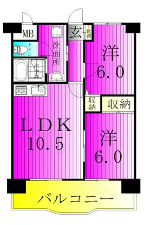 ブライトステージ南柏 3階階 間取り