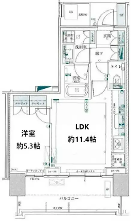 ベイズタワー&ガーデン 6階階 間取り