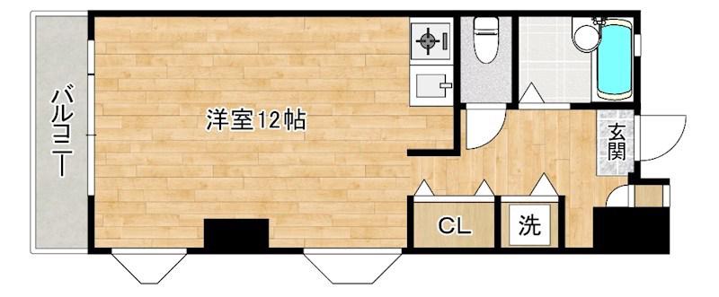 第2IMビル(ワンルーム/2階)の間取り写真